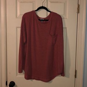 red, long sleeve old navy top